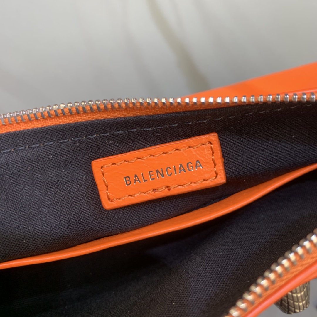 Balenciaga Le Cagole Mini Bag With Chain Shoulder Bag Orange